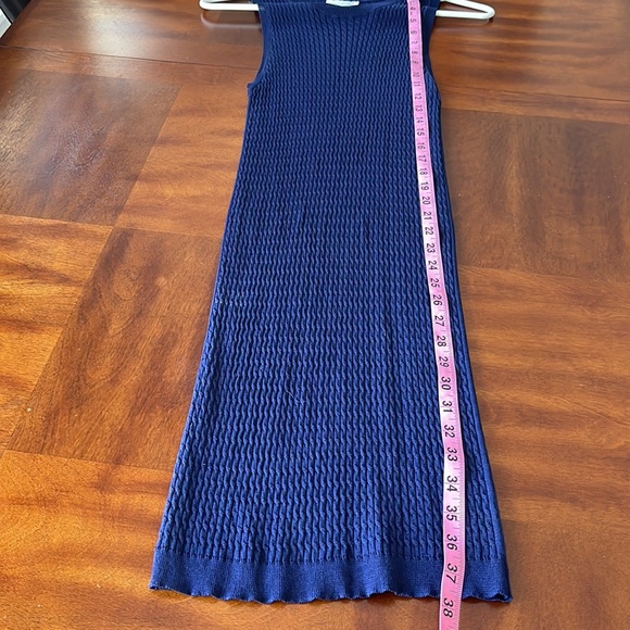 Navy Sleeveless Bodycon Dress - Picture 7 of 9